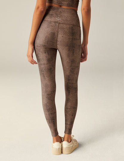 SoftMark Snakeskin High-Waisted Midi Leggings: Buttery Soft, Flattering Fit