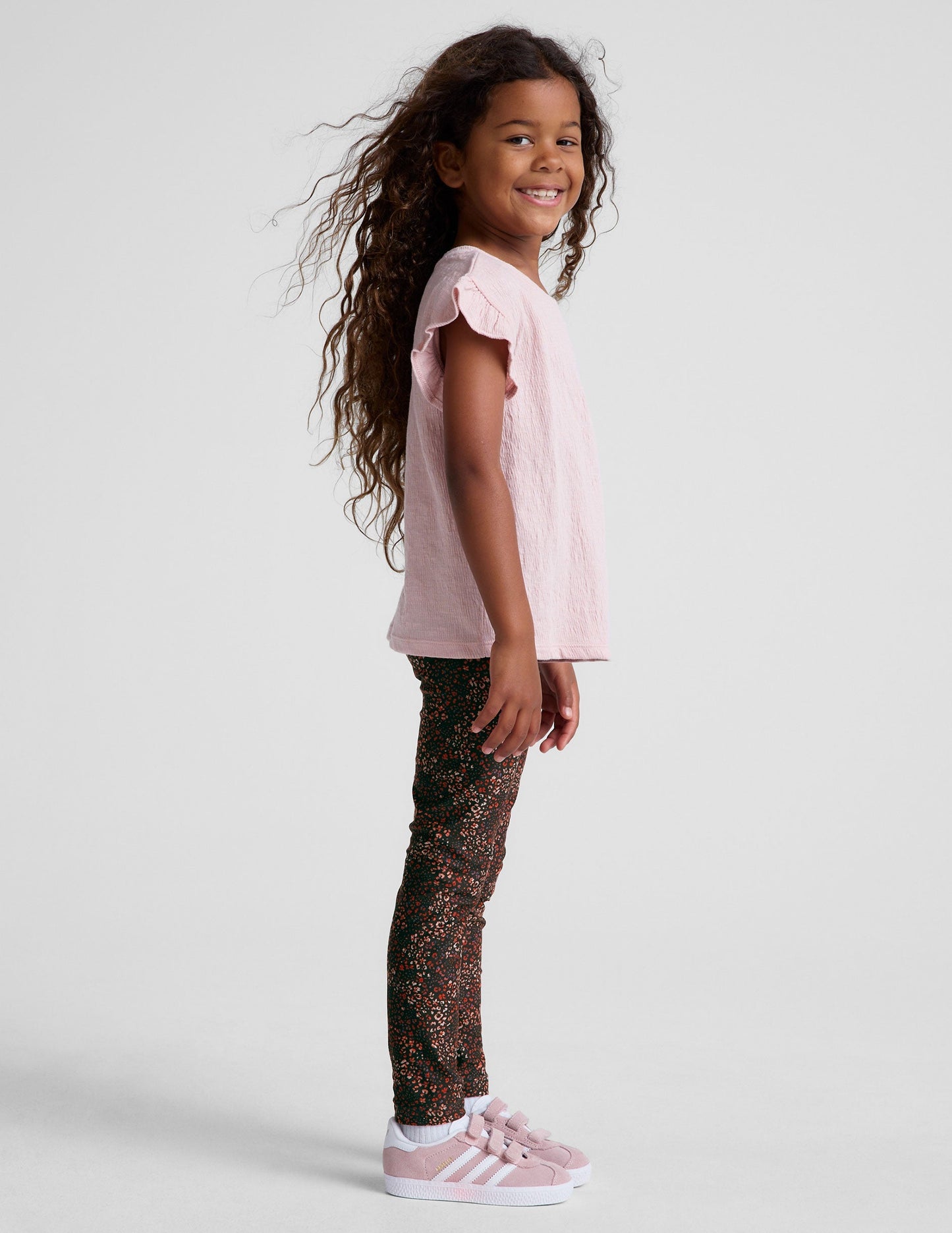 SoftMark Ditsy Leopard Toddler Leggings: Buttery Soft Spacedye Comfort for Play