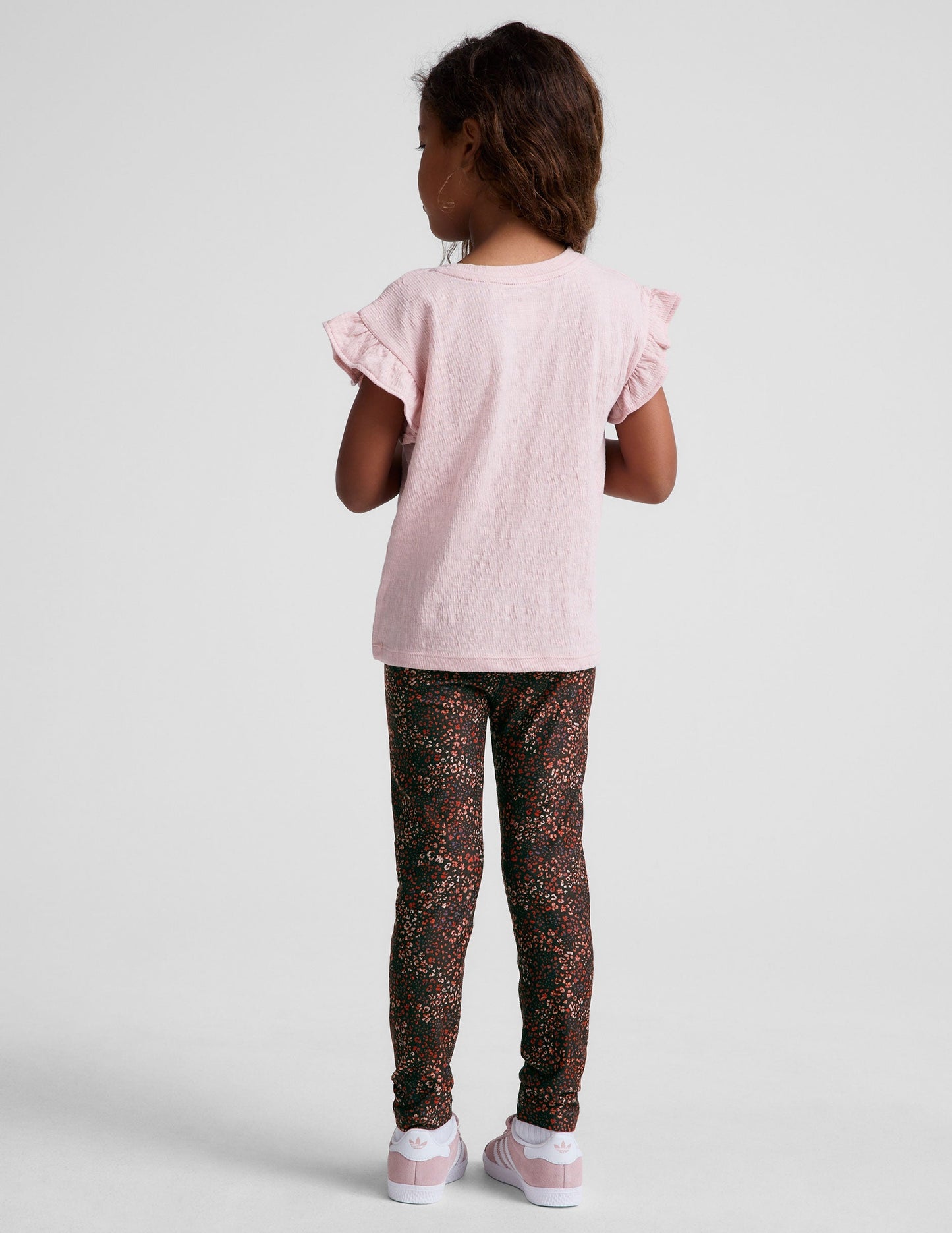 SoftMark Ditsy Leopard Toddler Leggings: Buttery Soft Spacedye Comfort for Play