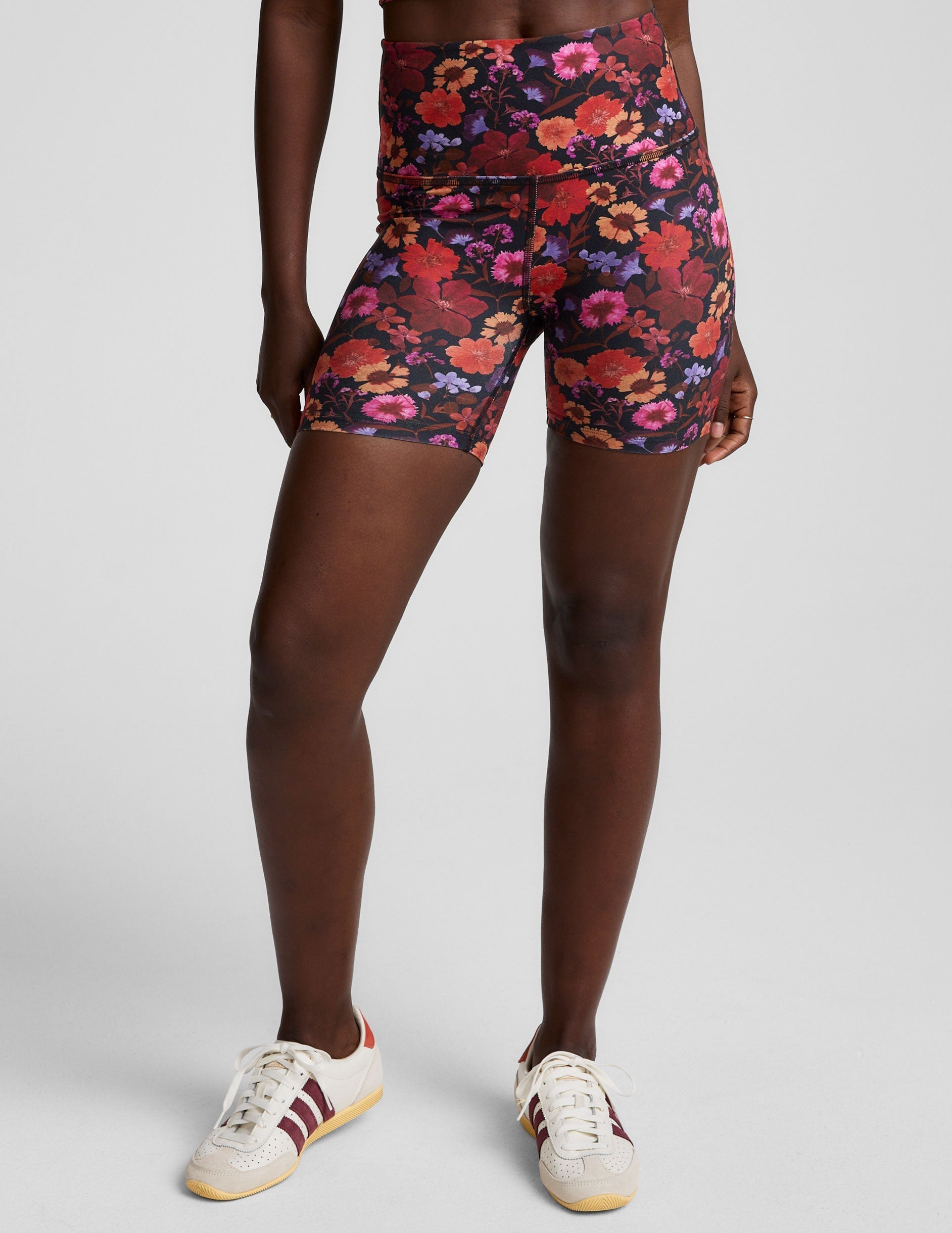 Women's Floral SoftMark High-Waisted 5-Inch Inseam Biker Shorts