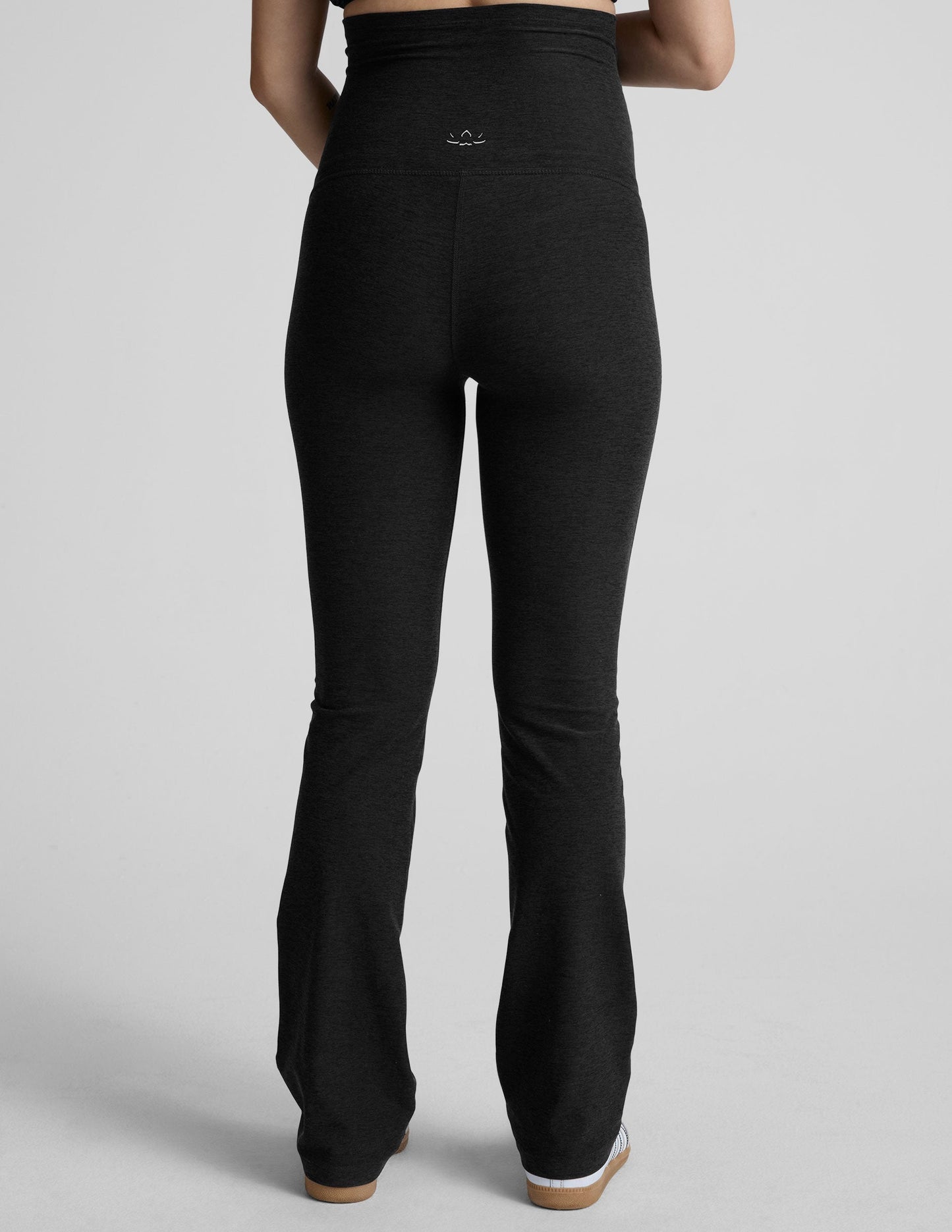 Ultra-Soft Spacedye Maternity Bootcut Pants: High-Waisted, Flattering Comfort for Expecting Moms