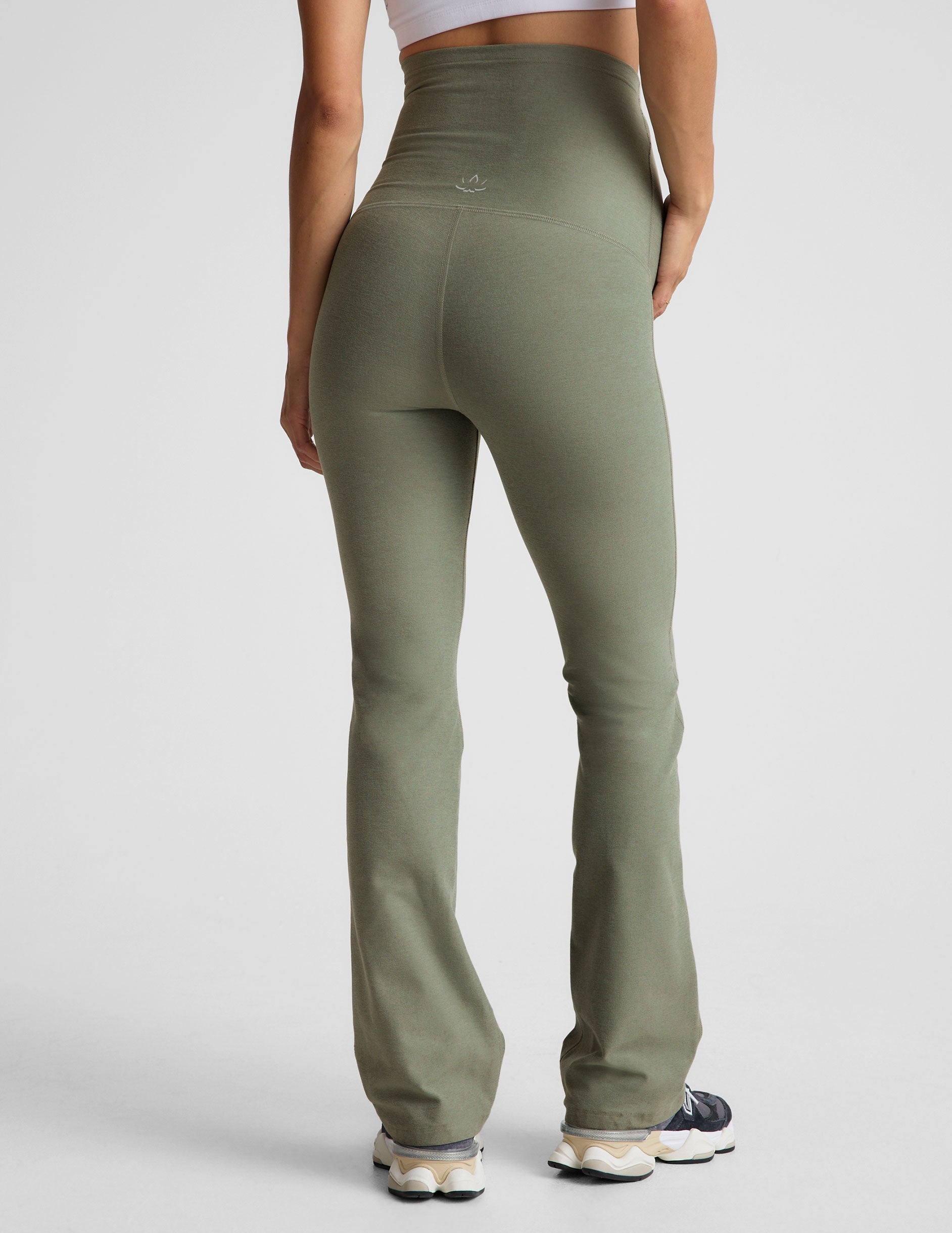 Comfortable Spacedye Maternity Bootcut Pants for Expecting Moms