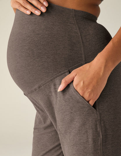 Spacedye Beyond the Bump Maternity Midi Jogger: Ultra-Soft High-Rise Athleisure Comfort