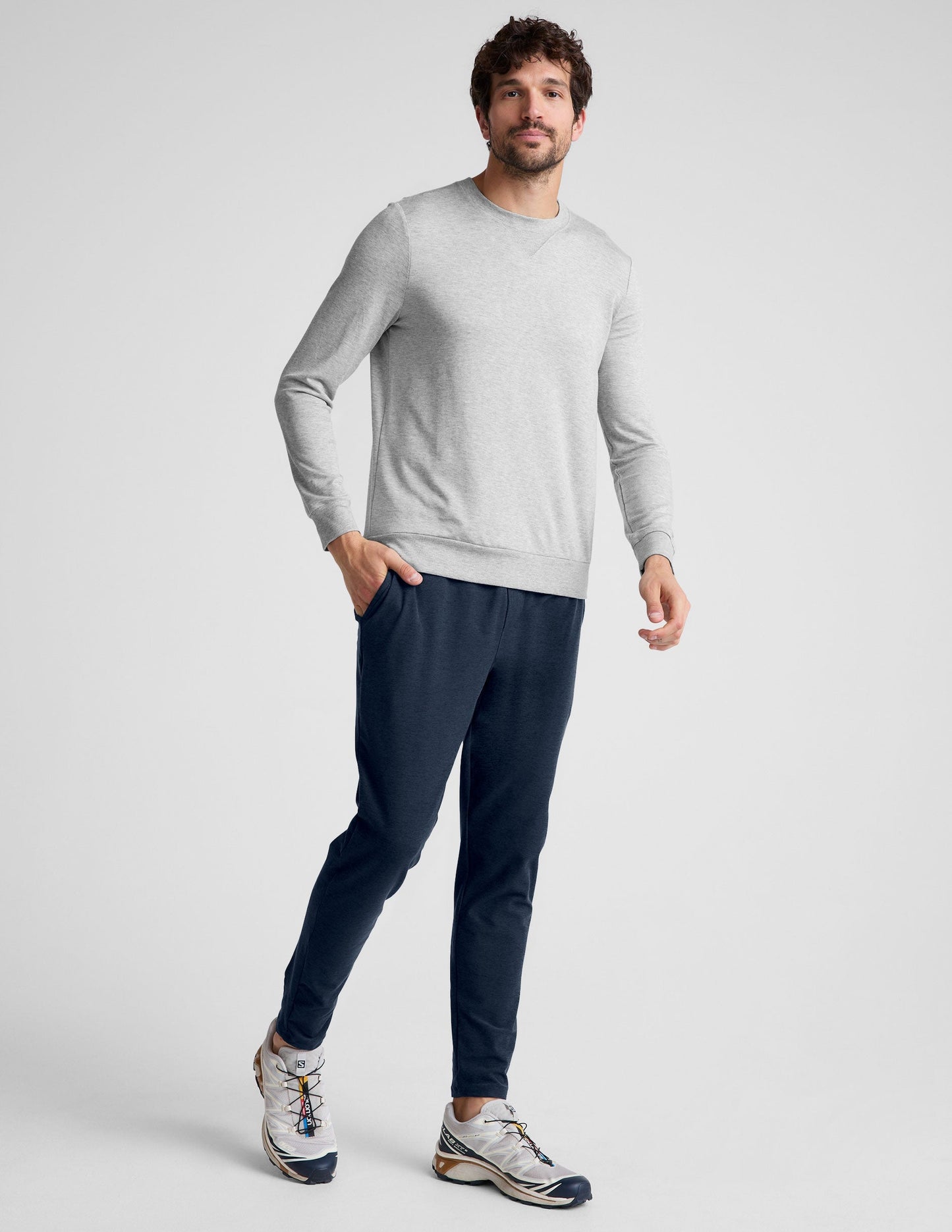 Men's Spacedye Slim Fit Athleisure Pants: Pockets, Drawcord, Comfort, Style