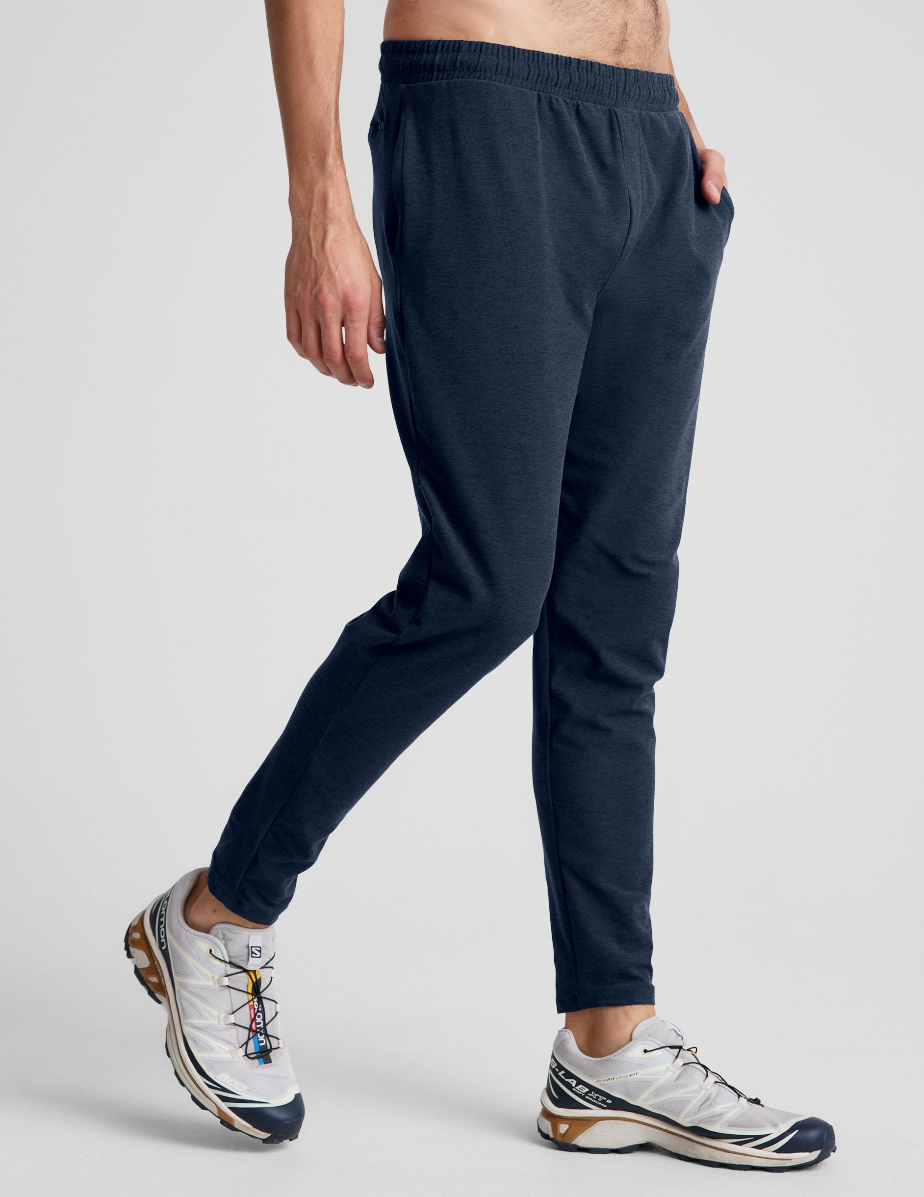 Men's Spacedye Slim Fit Athleisure Pants: Pockets, Drawcord, Comfort, Style