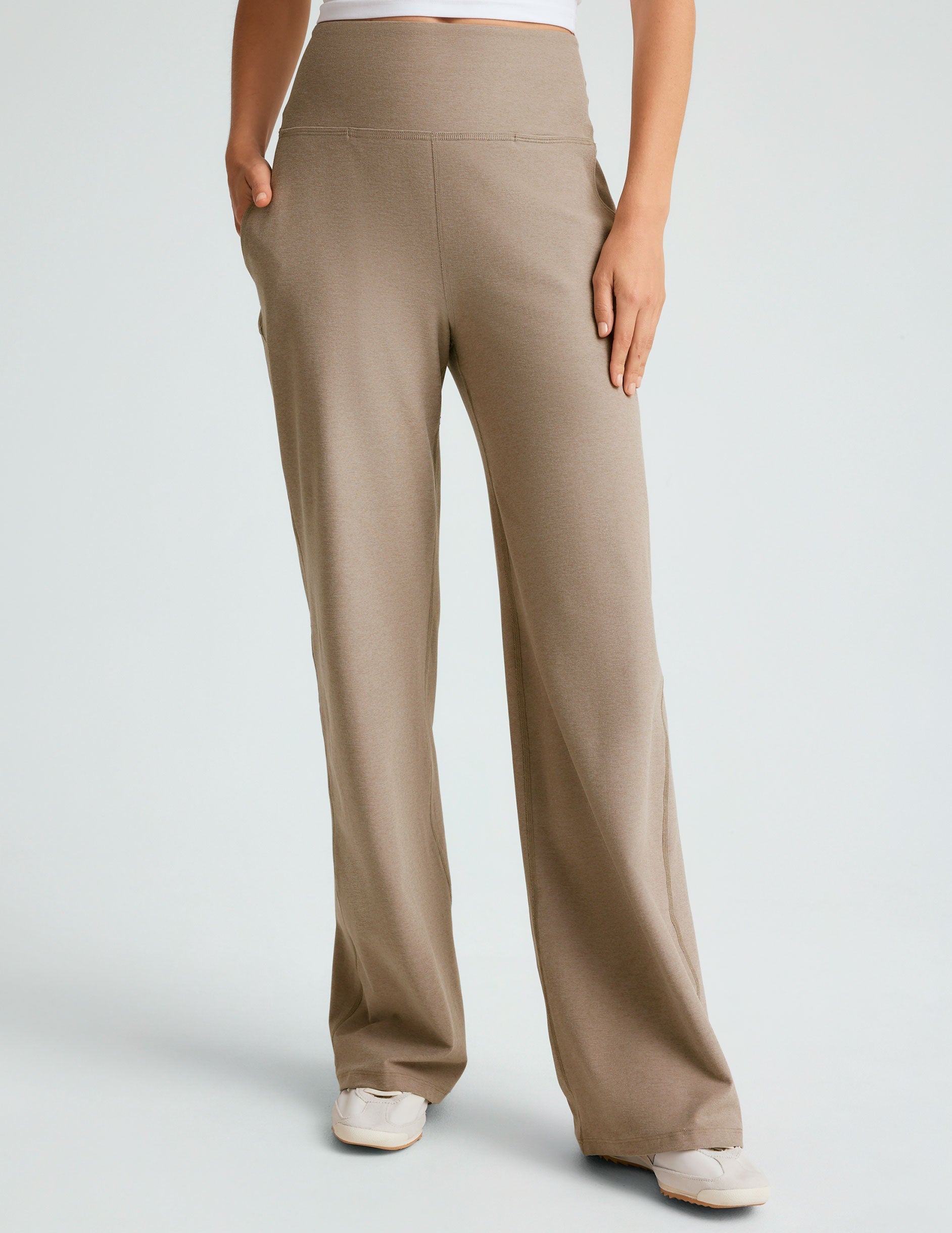 Birch Heather Spacedye Wide-Leg Pocket Pants: High-Waisted, Ultra-Comfy, Relaxed Fit