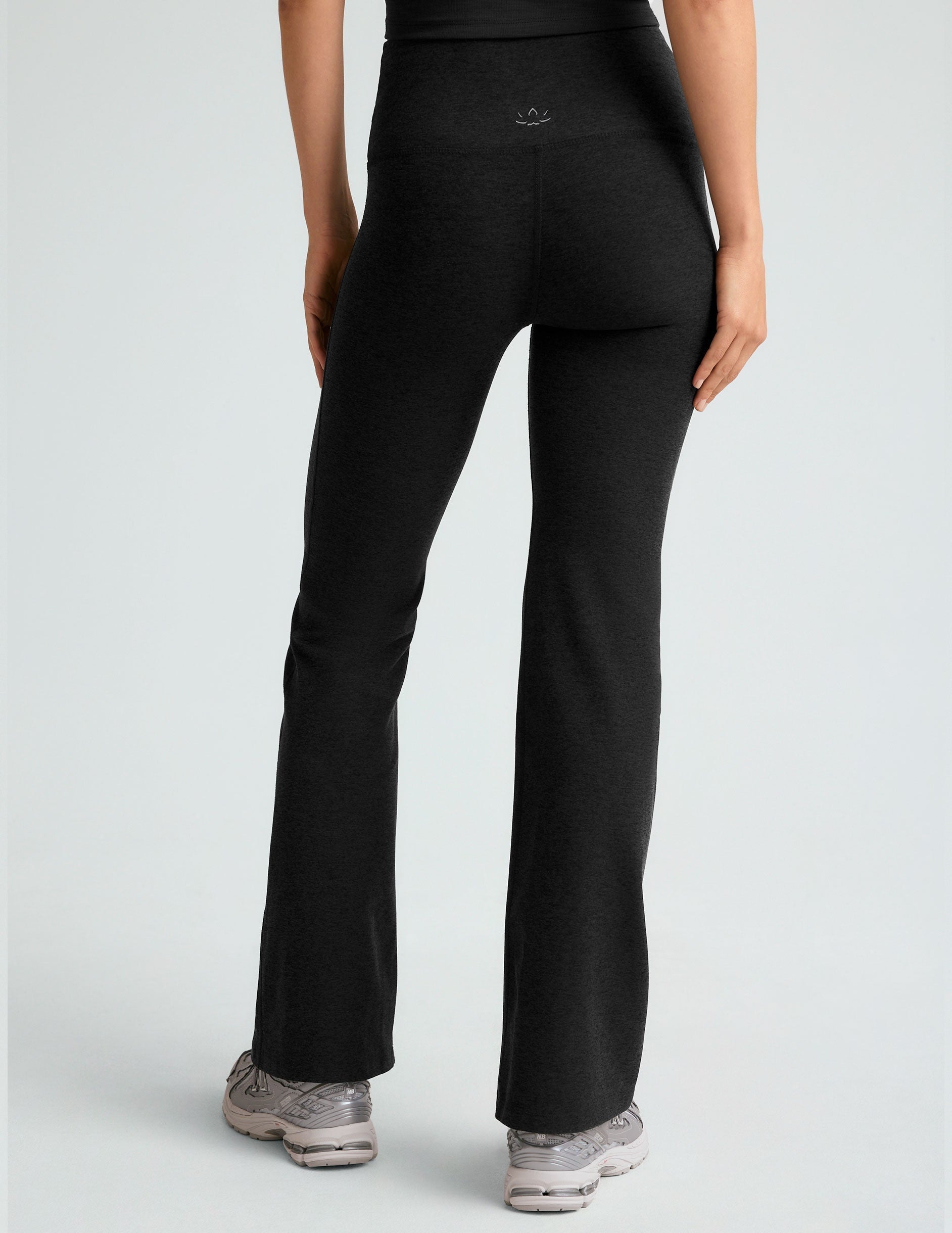 Ultra-Soft Spacedye Bootcut Pants for Women with Flattering Overlap Waistband