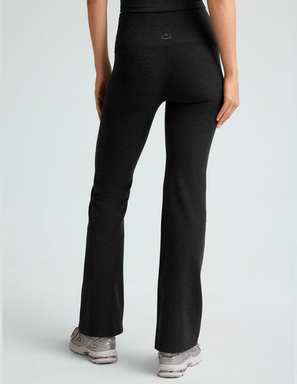 Ultra-Soft Spacedye Bootcut Pants for Women with Flattering Overlap Waistband