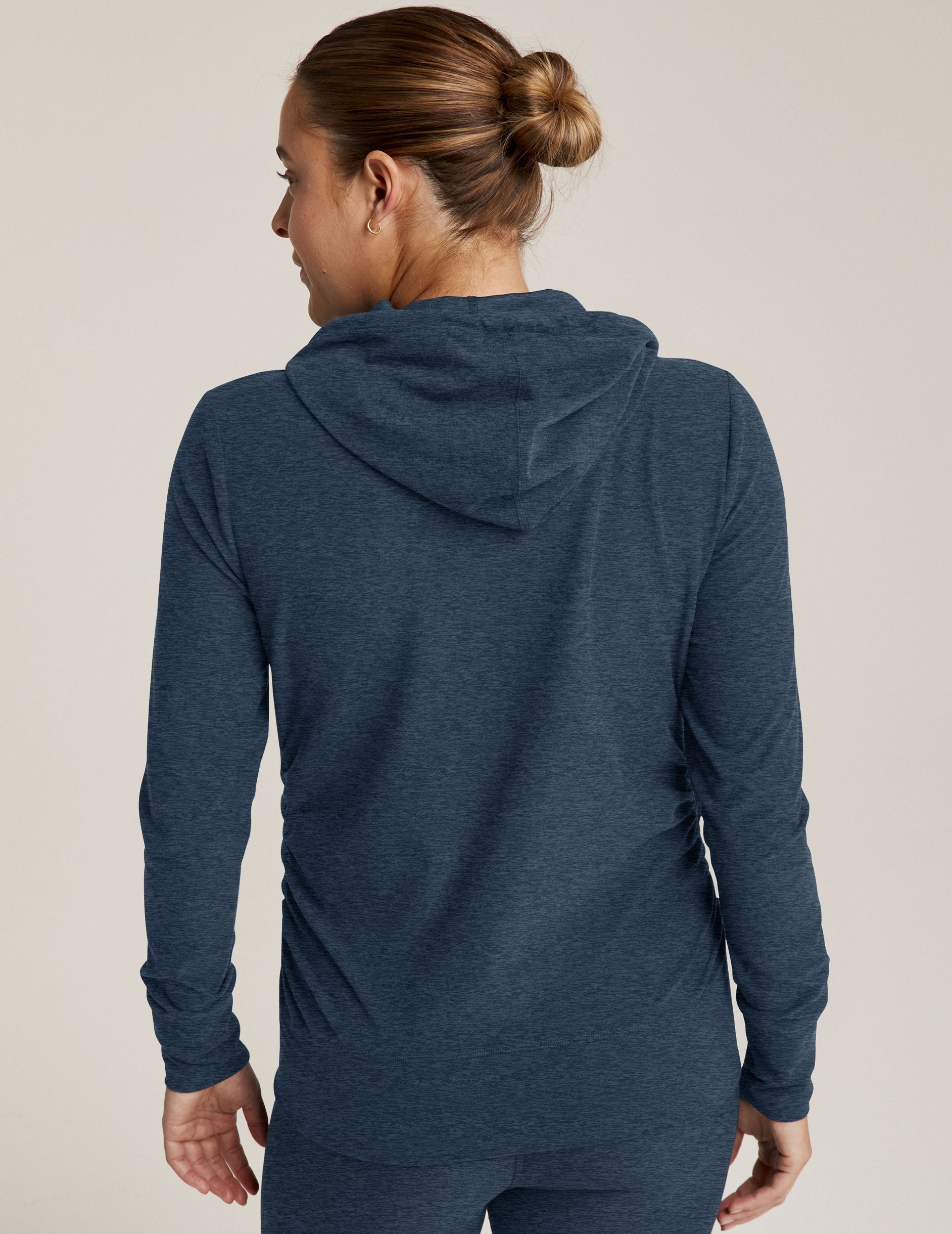 Cozy Spacedye Everyday Maternity Zip-Up Hoodie for Pregnancy & Beyond Comfort