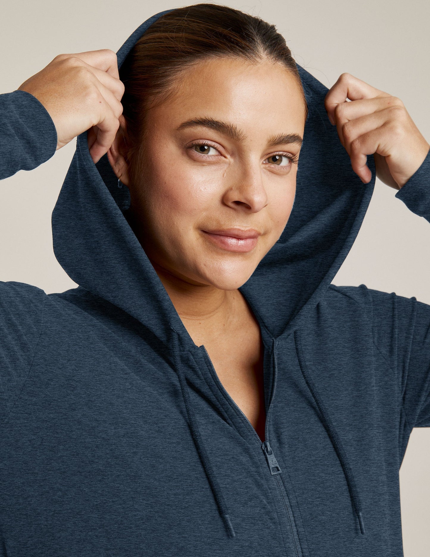 Cozy Spacedye Everyday Maternity Zip-Up Hoodie for Pregnancy & Beyond Comfort