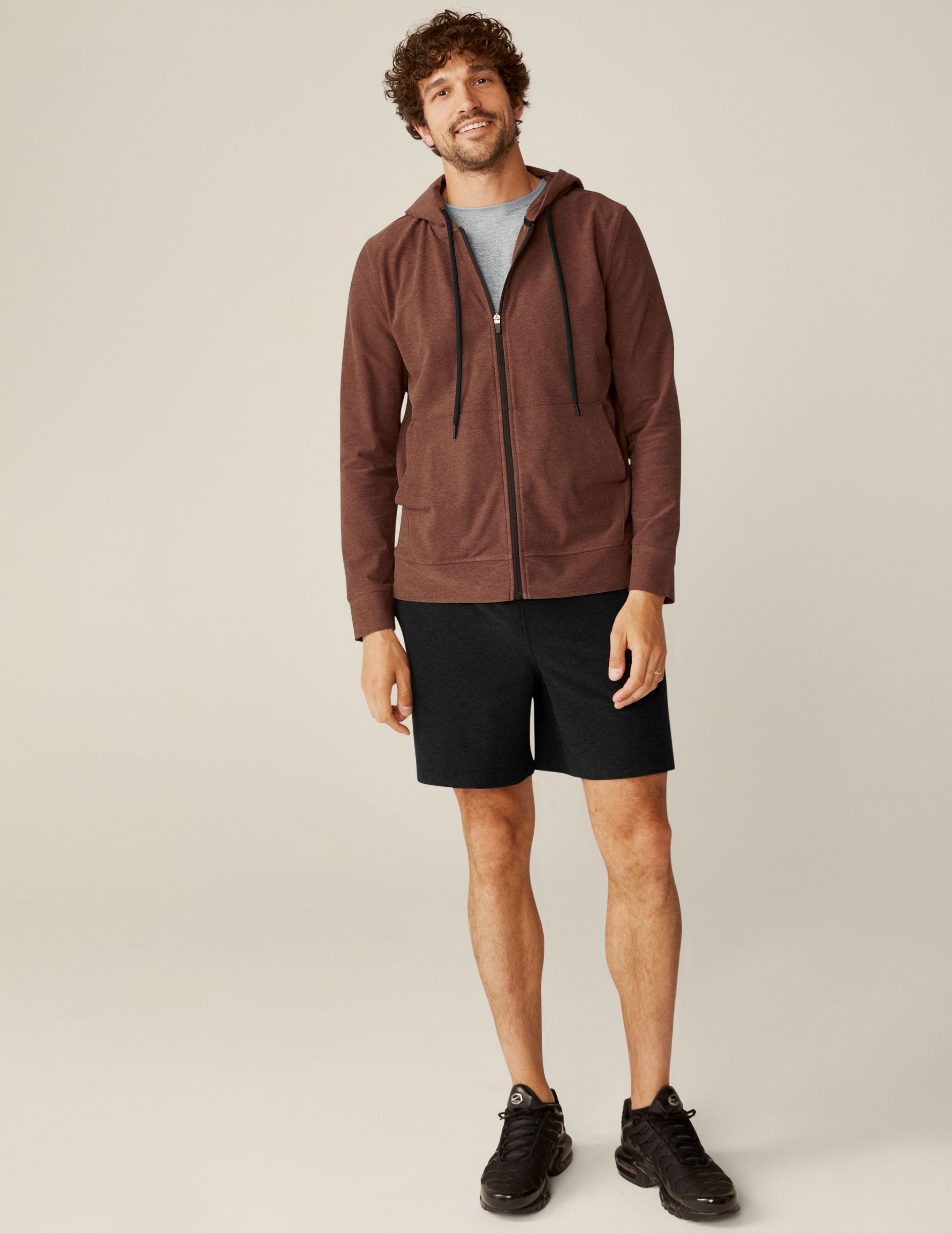 Men's Freefit Full-Zip Hoodie: Comfortable, Versatile, Maple Heather Fleece Jacket