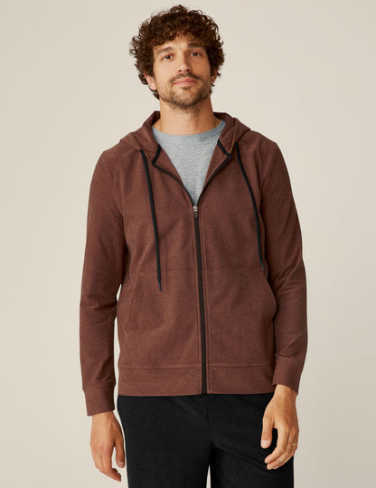 Men's Freefit Full-Zip Hoodie: Comfortable, Versatile, Maple Heather Fleece Jacket