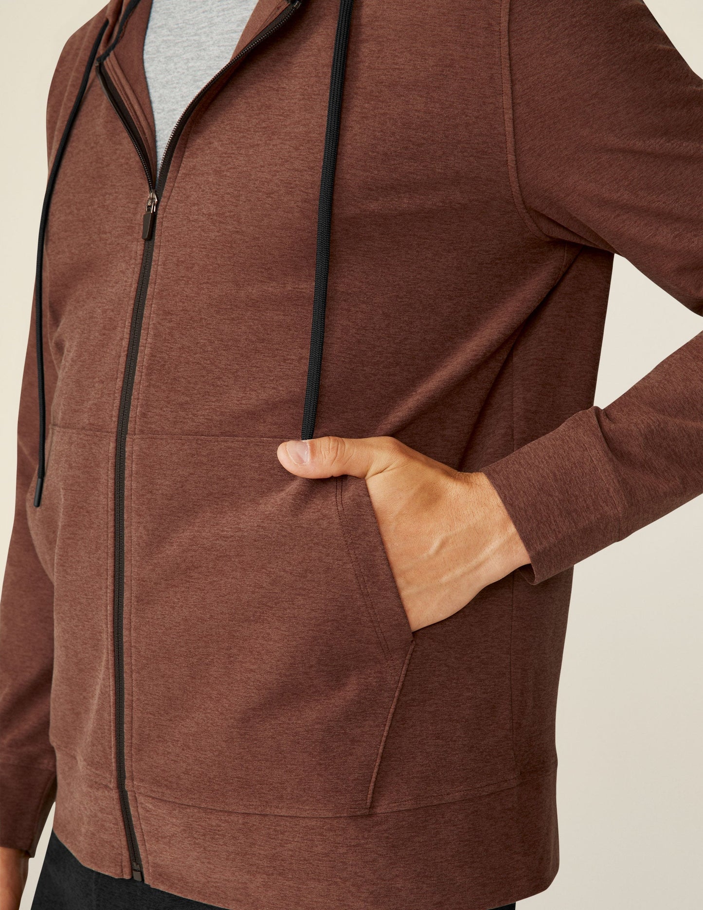 Men's Freefit Full-Zip Hoodie: Comfortable, Versatile, Maple Heather Fleece Jacket