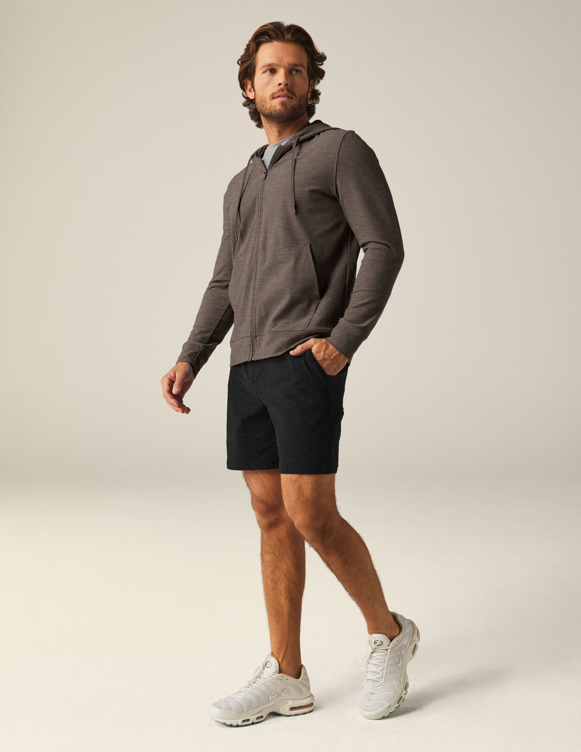 Men's Freefit Full-Zip Hoodie: Comfortable Spacedye Performance Jacket with Pockets