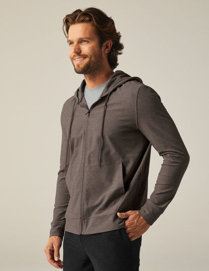 Men's Freefit Full-Zip Hoodie: Comfortable Spacedye Performance Jacket with Pockets