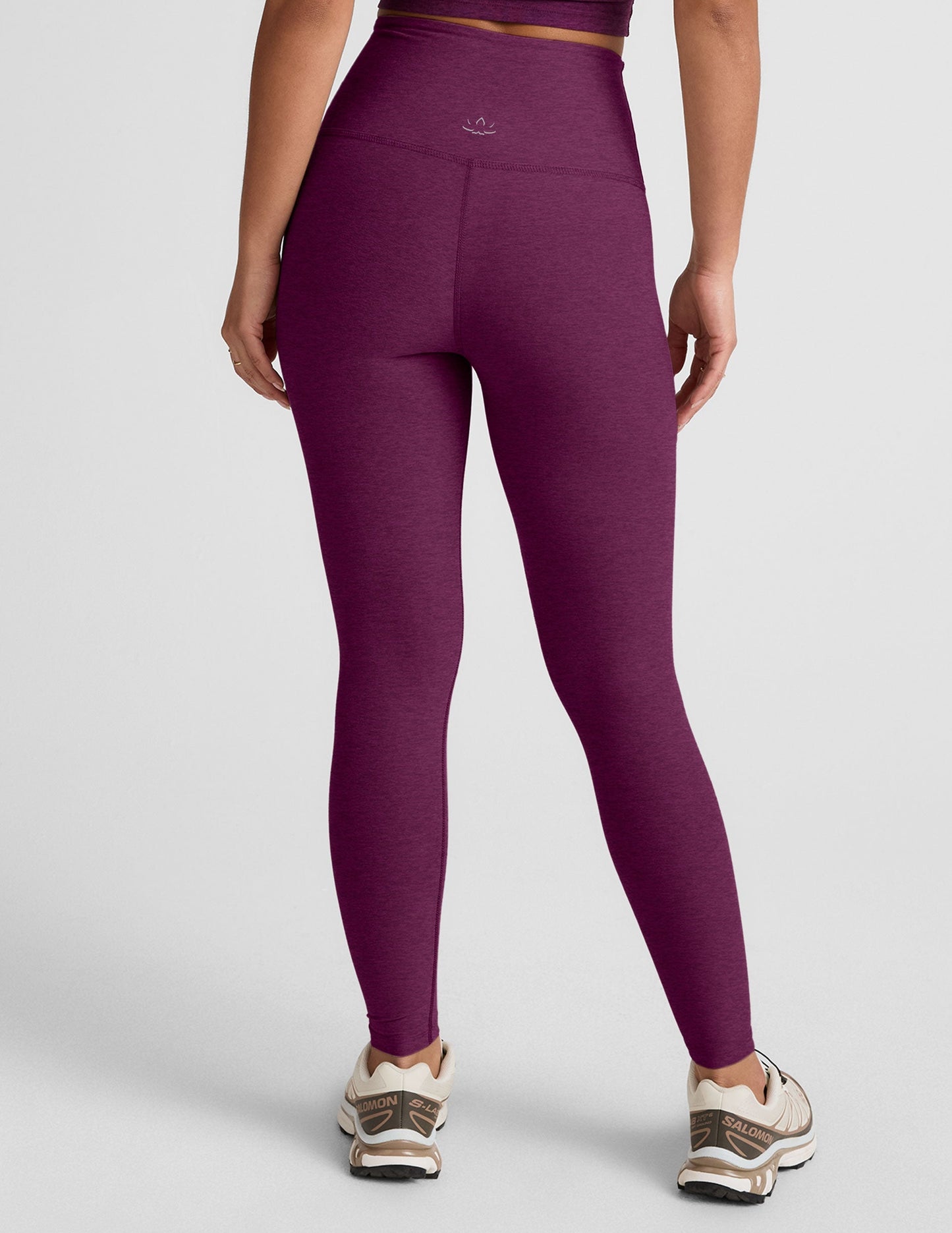 Beyond Yoga Spacedye Aubergine High-Waisted Midi Legging: Soft, Supportive Activewear