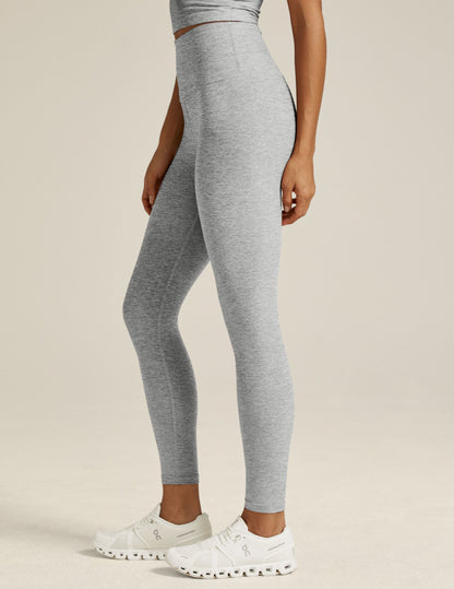 Ultra-Soft Spacedye High Waisted Midi Leggings for Yoga & Daily Comfort