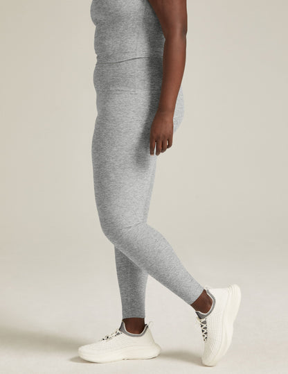 Ultra-Soft Spacedye High Waisted Midi Leggings for Yoga & Daily Comfort