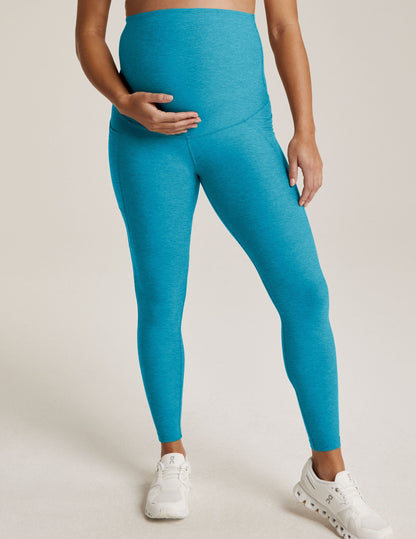 Spacedye Maternity Midi Leggings with Pockets: Ultimate Bump Support and Comfort