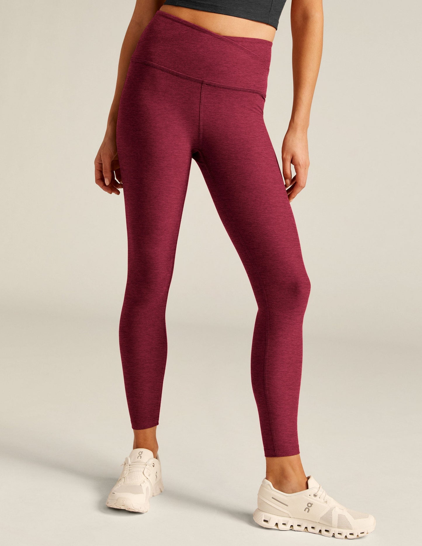 Spacedye High-Waisted Midi Legging: Ultra-Soft Crossover Yoga Activewear for Women