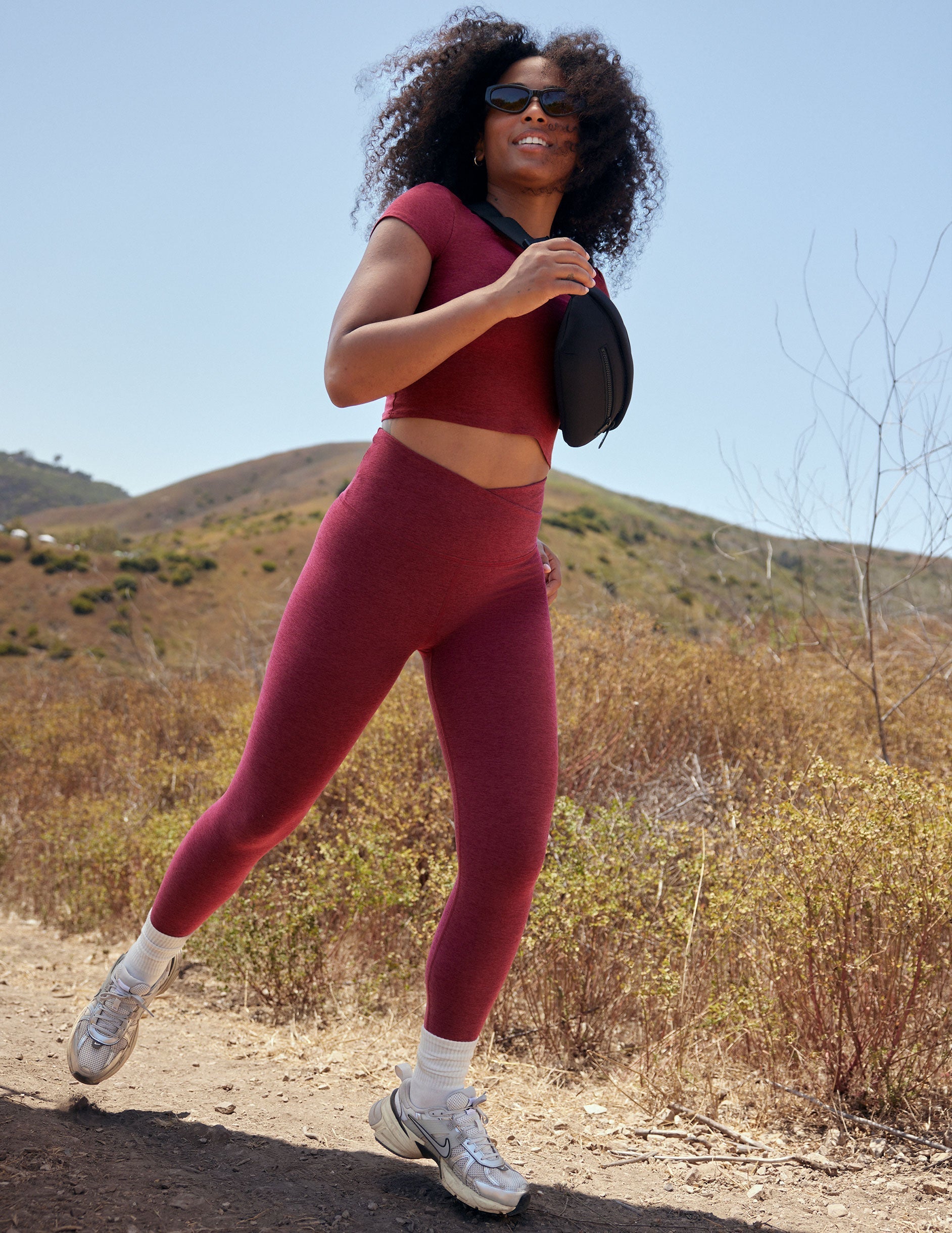Spacedye High-Waisted Midi Legging: Ultra-Soft Crossover Yoga Activewear for Women