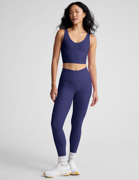 Soft Spacedye High-Waisted Midi Leggings: Comfort, Style, Flattering Fit for All