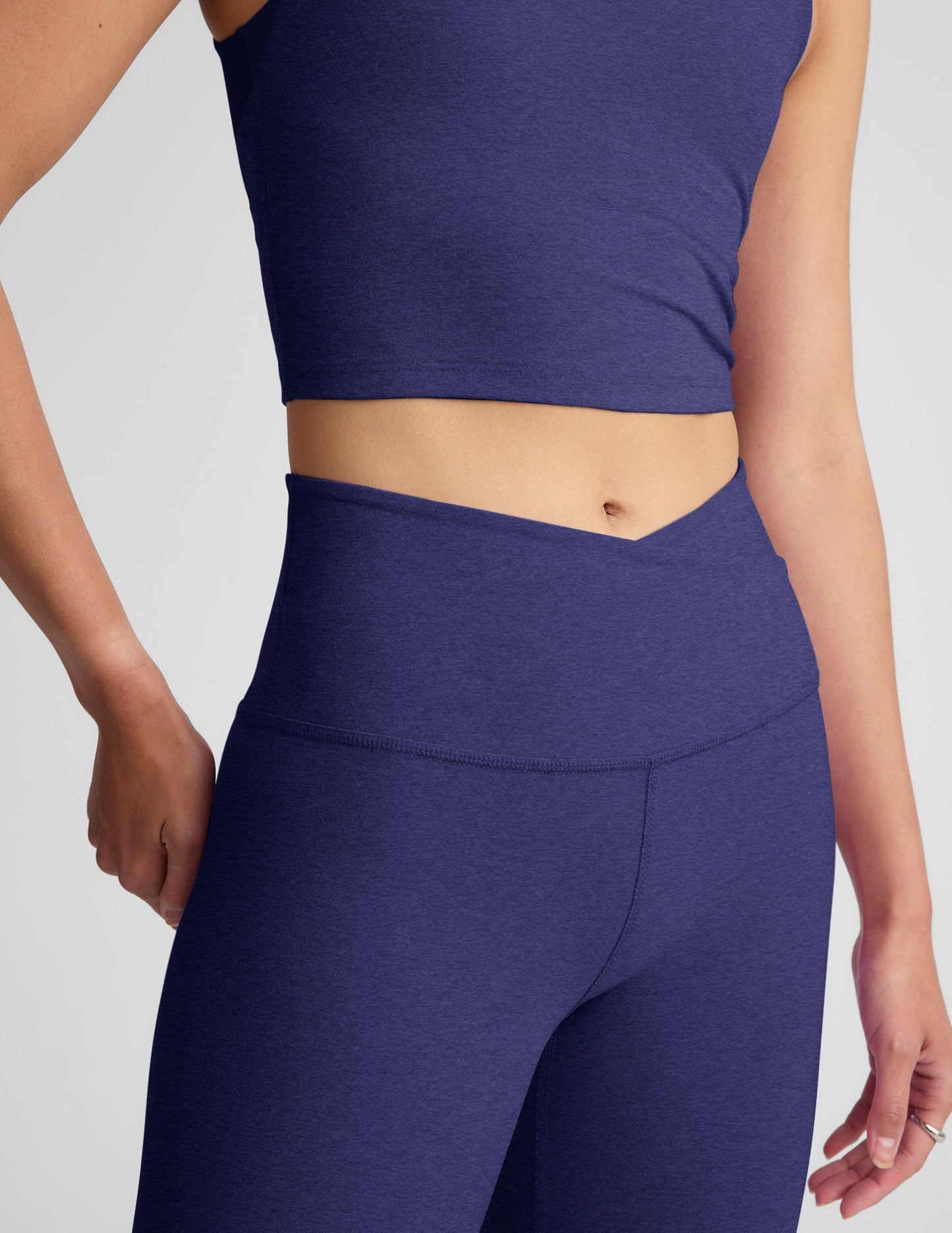 Soft Spacedye High-Waisted Midi Leggings: Comfort, Style, Flattering Fit for All