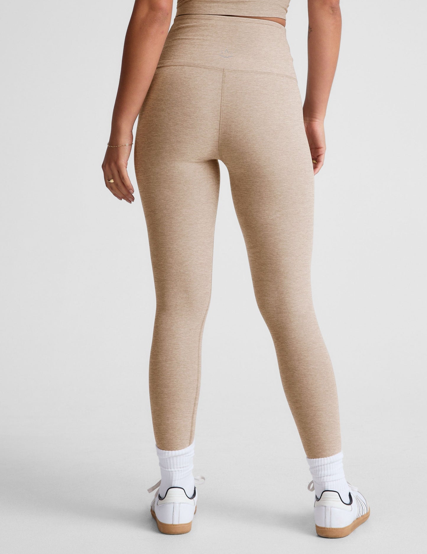 Soft Spacedye High-Waisted Midi Legging: Flattering Crossover Yoga & Leisure Pants