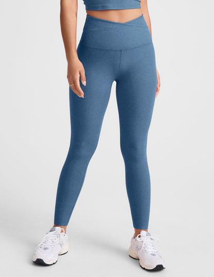 Ultra Soft Spacedye High-Waisted Midi Leggings: Versatile Yoga, Workout, and Daily Comfort