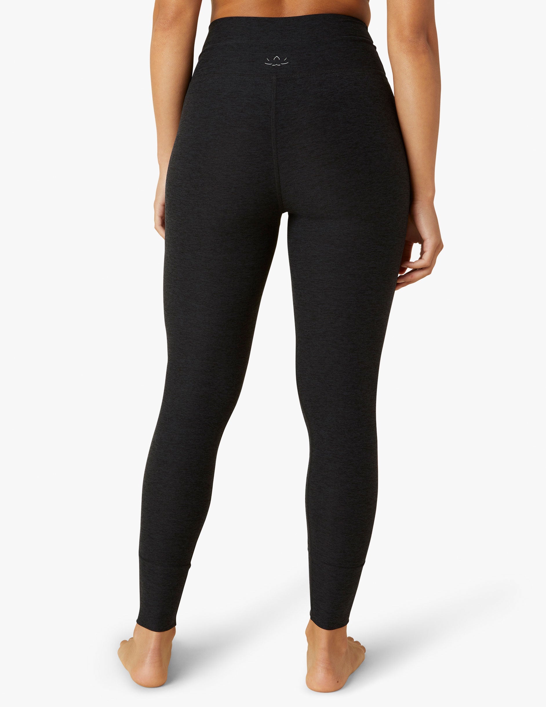 High-Rise Spacedye Commuter Leggings with Pockets and Drawcord Waistband