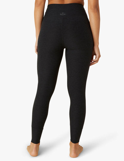 High-Rise Spacedye Commuter Leggings with Pockets and Drawcord Waistband