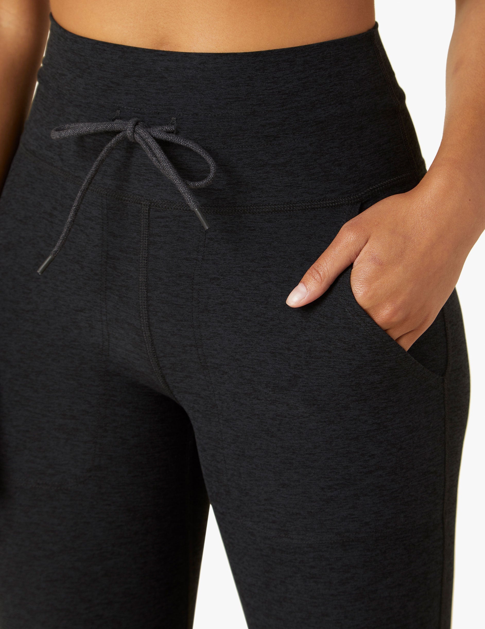 High-Rise Spacedye Commuter Leggings with Pockets and Drawcord Waistband