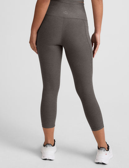 Beyond Yoga Spacedye High-Waisted Capri Leggings with Pockets for Active Women