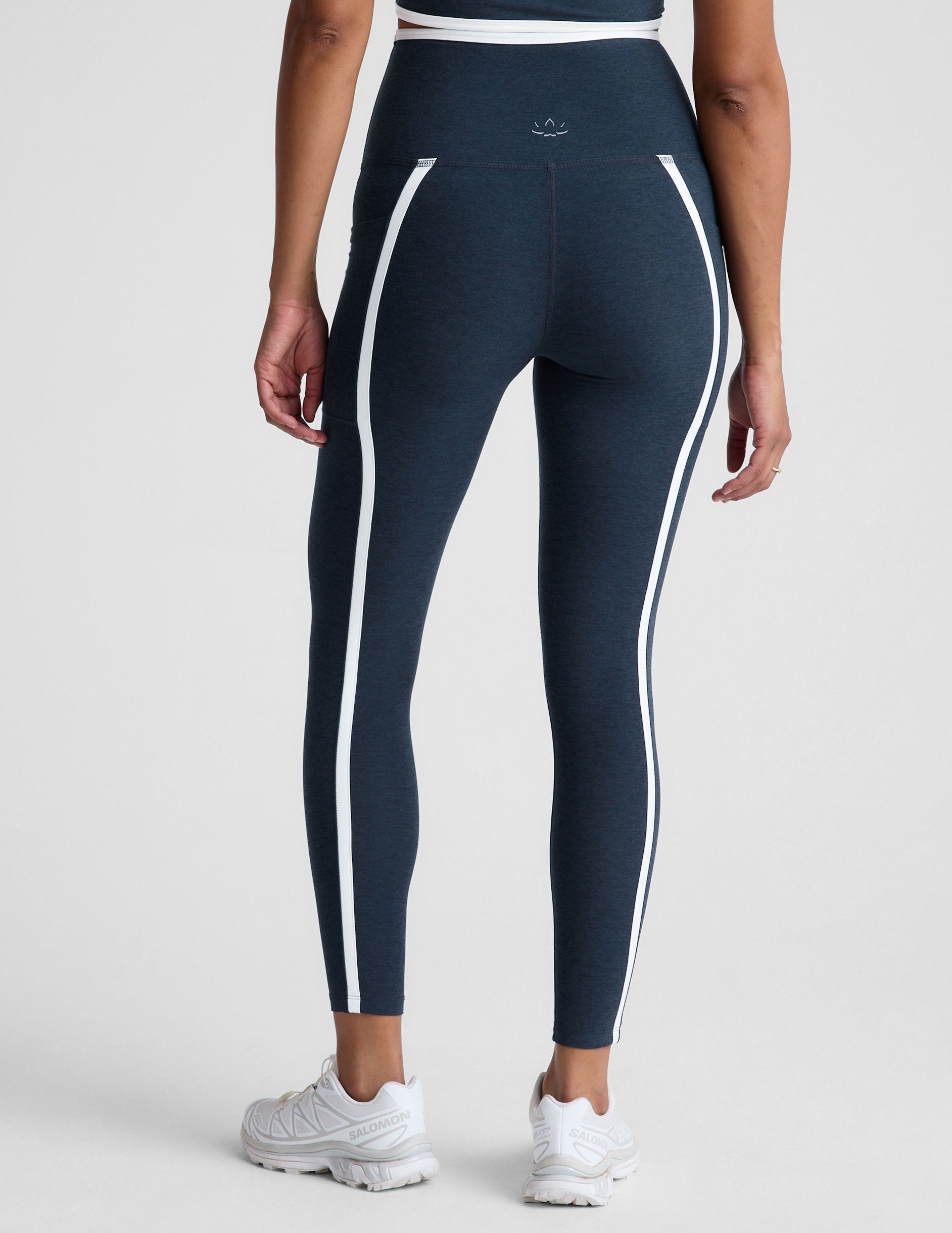 Spacedye High-Waisted Midi Leggings: Pockets, Contrast Trim, Ultimate Comfort Fit