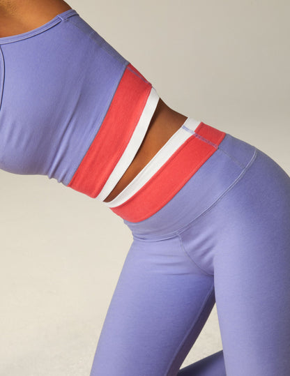 Spacedye Horizon Colorblock Midi Legging: High-Waist Performance Activewear for Women