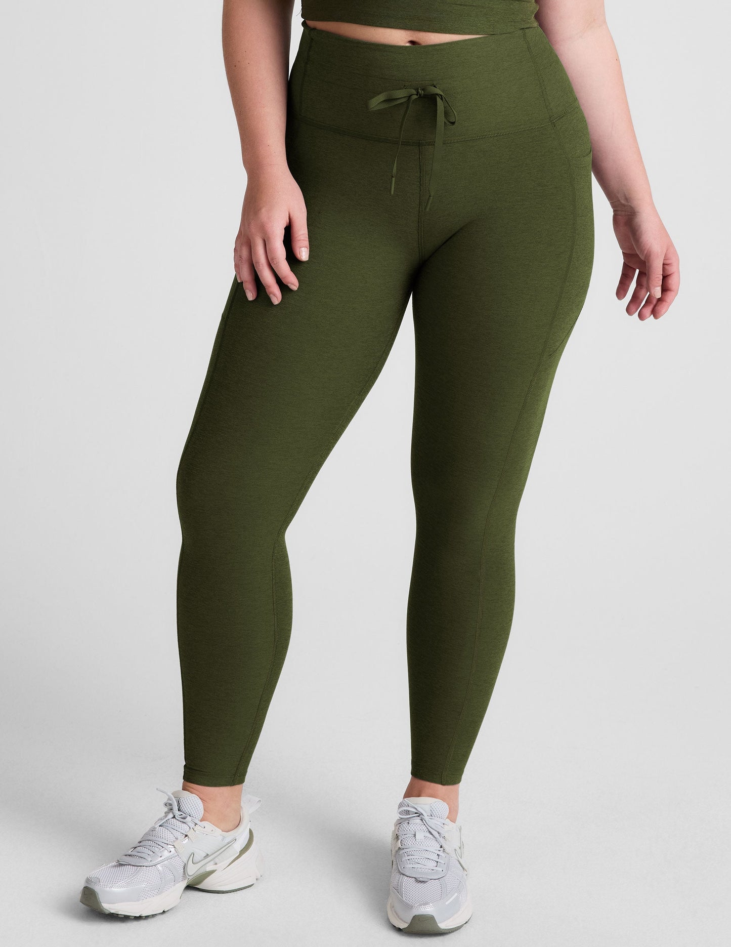 Spacedye Go Pocket Midi Legging: High-Waisted, Drawstring, Pockets for Active Lifestyles