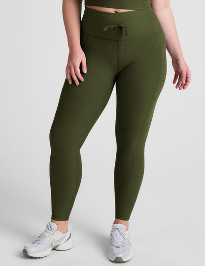 Spacedye Go Pocket Midi Legging: High-Waisted, Drawstring, Pockets for Active Lifestyles