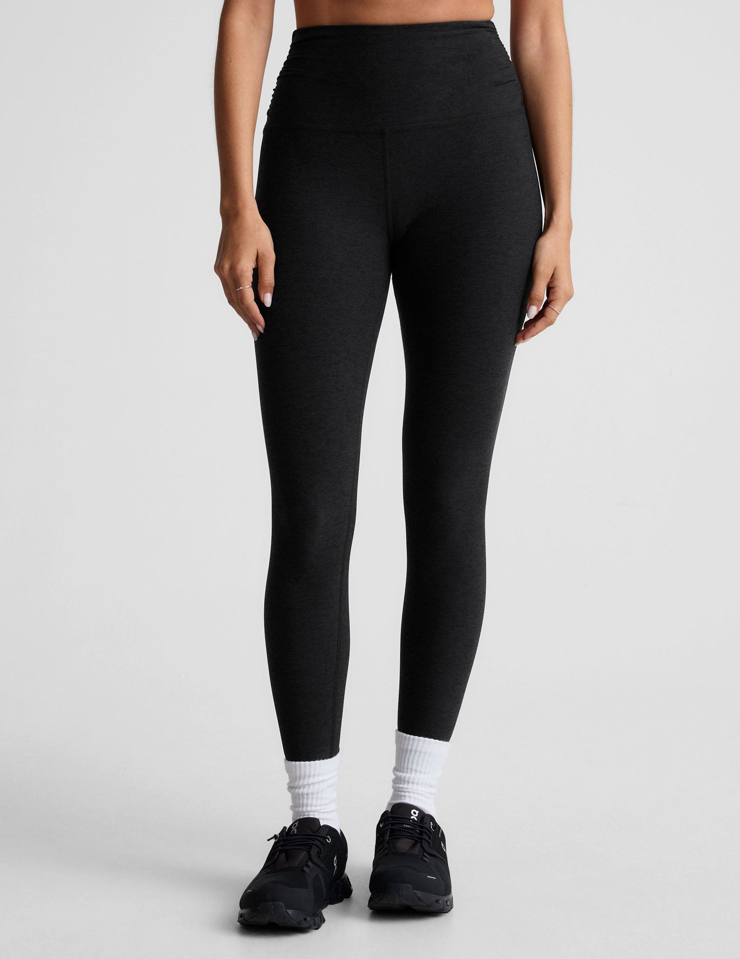 High-Waisted Spacedye Shirred Barre Leggings for Ultimate Comfort & Style