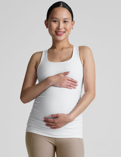 Soft Spacedye Maternity Tank Top: Built-in Bra, Comfortable Pregnancy & Postpartum Support