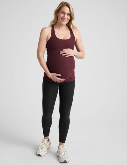 Ultra-Soft Spacedye Maternity Tank Top with Built-In Bra Support