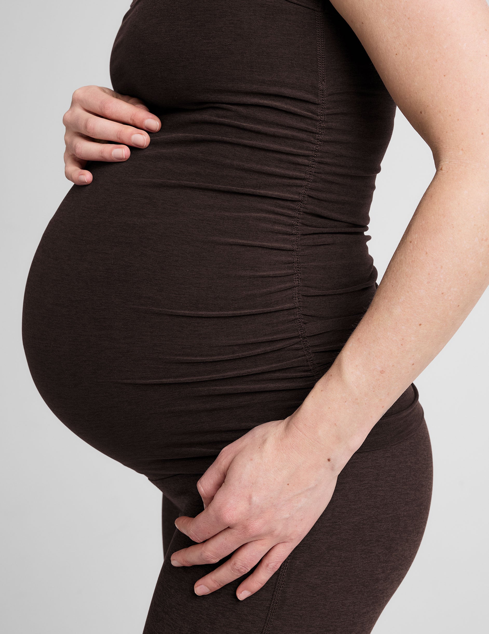 Spacedye Maternity Racerback Tank Top: Cool, Comfy, Supportive for Mom-to-Be