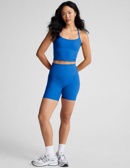 Beyond Yoga Spacedye Slim Racerback Cropped Tank Top with Built-in Bra