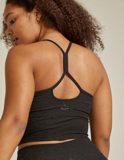 Beyond Yoga Spacedye Slim Racerback Cropped Tank with Built-in Bra & UPF 50+