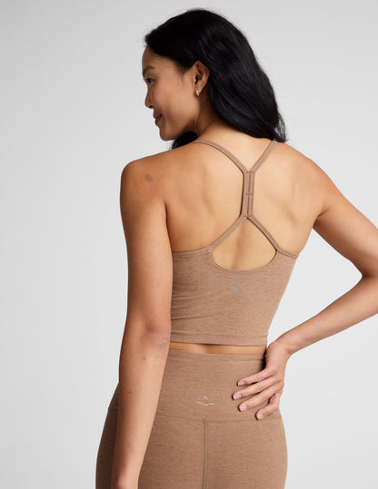 Beyond Yoga Spacedye Slim Racerback Cropped Tank with Built-in Bra