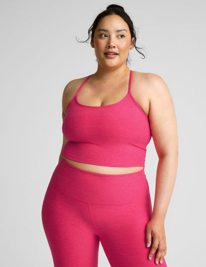 Beyond Yoga Spacedye Slim Racerback Cropped Tank with Built-in Bra