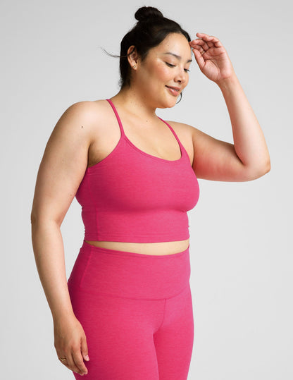 Beyond Yoga Spacedye Slim Racerback Cropped Tank with Built-in Bra