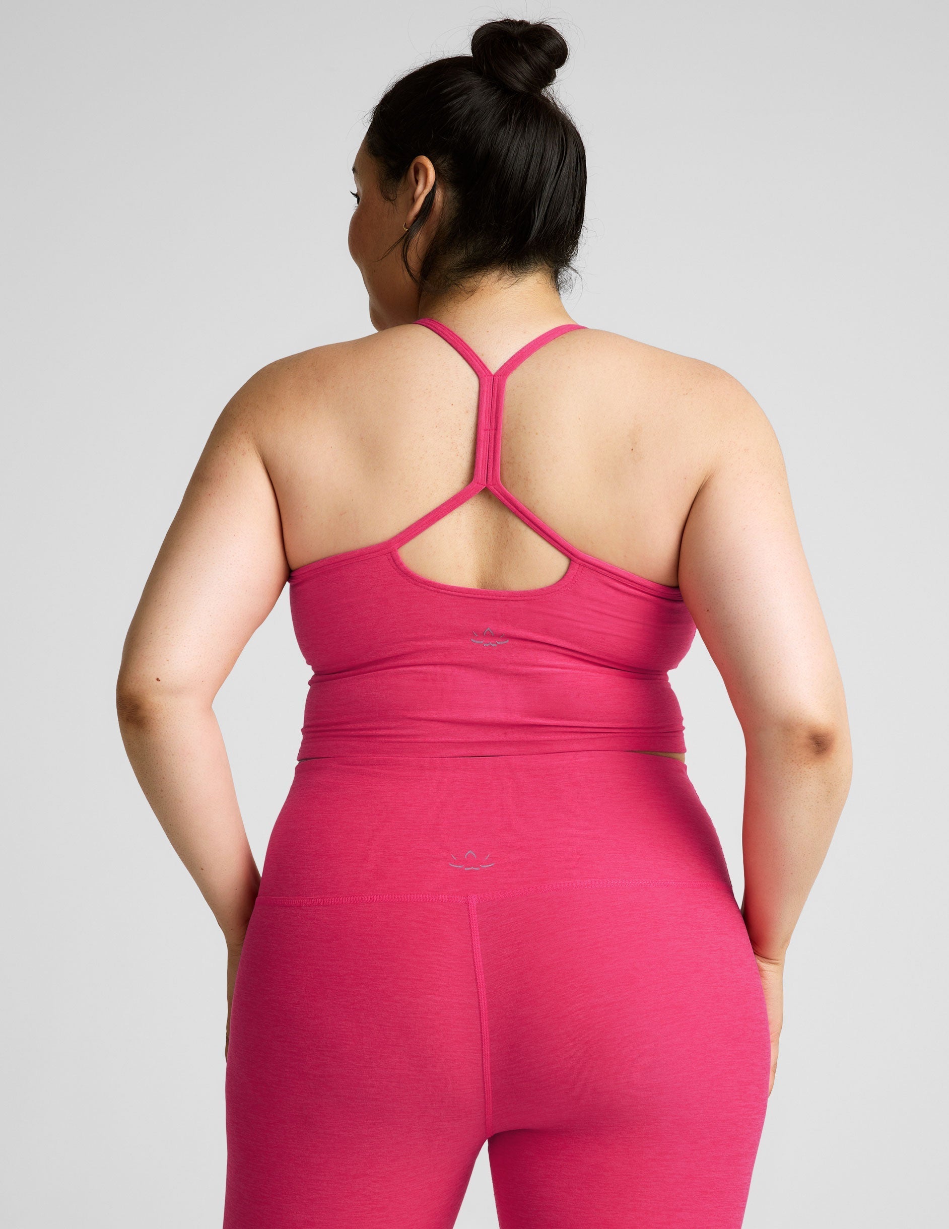 Beyond Yoga Spacedye Slim Racerback Cropped Tank with Built-in Bra