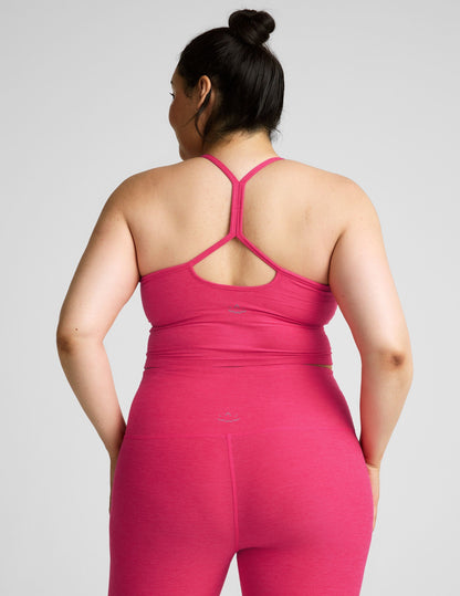 Beyond Yoga Spacedye Slim Racerback Cropped Tank with Built-in Bra