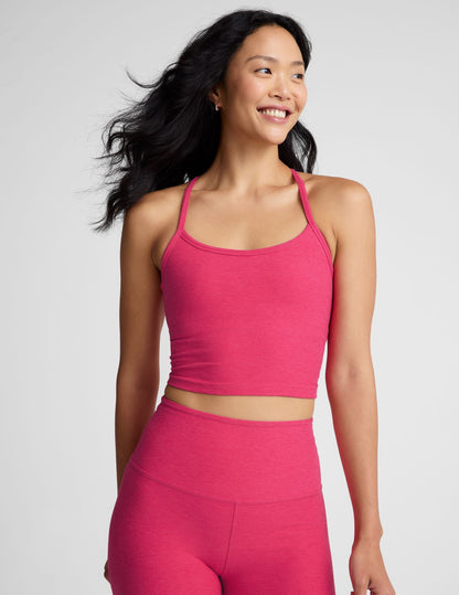 Beyond Yoga Spacedye Slim Racerback Cropped Tank with Built-in Bra