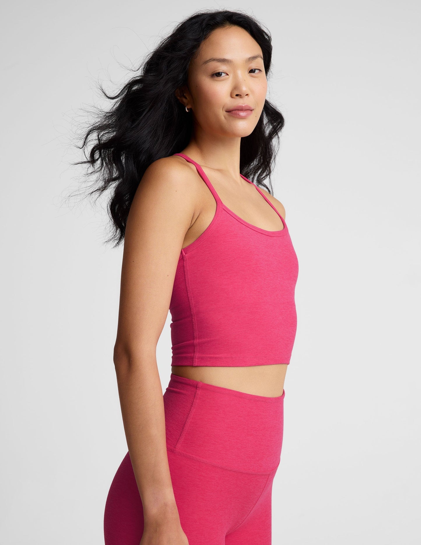Beyond Yoga Spacedye Slim Racerback Cropped Tank with Built-in Bra
